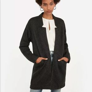 EXPRESS OVERSIZED TAILORED KNIT Blazer Open Front